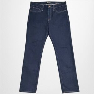 Madewell Slim Jeans Mens 33x32 (actual 33x31) Dark‎ Wash Blue Rinse Denim